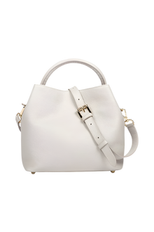 Alēo Bonbon Tote handbag
features: tote shaped top handle bag | detachable tonal crossbody strap with magnetic closure | featuring a foil embossed signature on front
