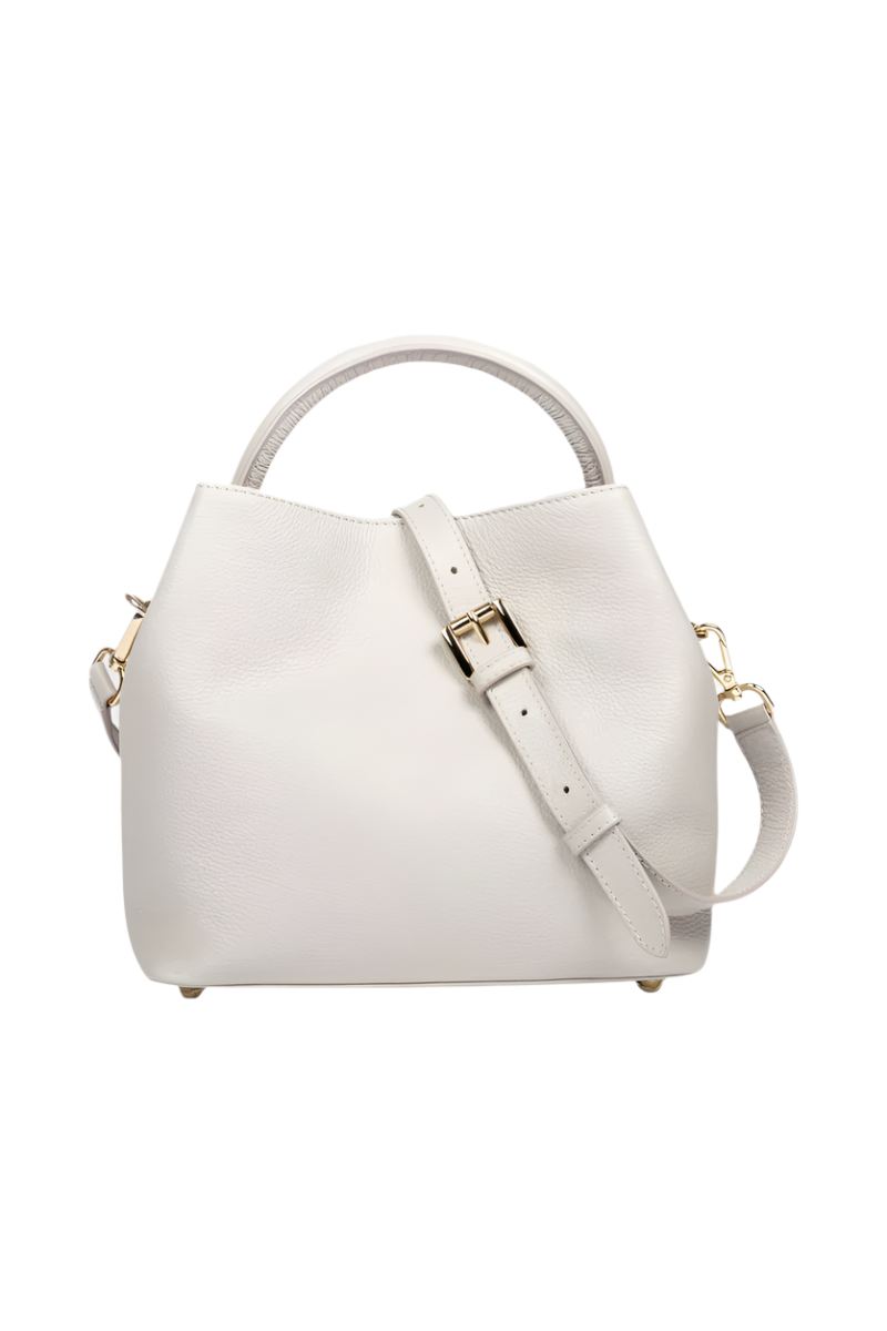 Alēo Bonbon Tote handbag
features: tote shaped top handle bag | detachable tonal crossbody strap with magnetic closure | featuring a foil embossed signature on front