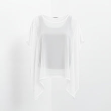The NES Civita Top by N-E-S – a best-selling oversized chiffon top with split sides for versatile styling. Lightweight, effortless and NZ made.