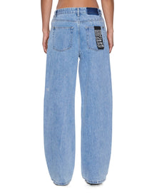 Low-rise relaxed straight leg jean with classic five pocket styling. Made from premium rigid denim in an
easy washed light blue wash. Designed to sit low on hips and stack at the hem for a baggy look. Featuring&nbsp;branded hardware and Ksubi T-box and 3x4 branding.