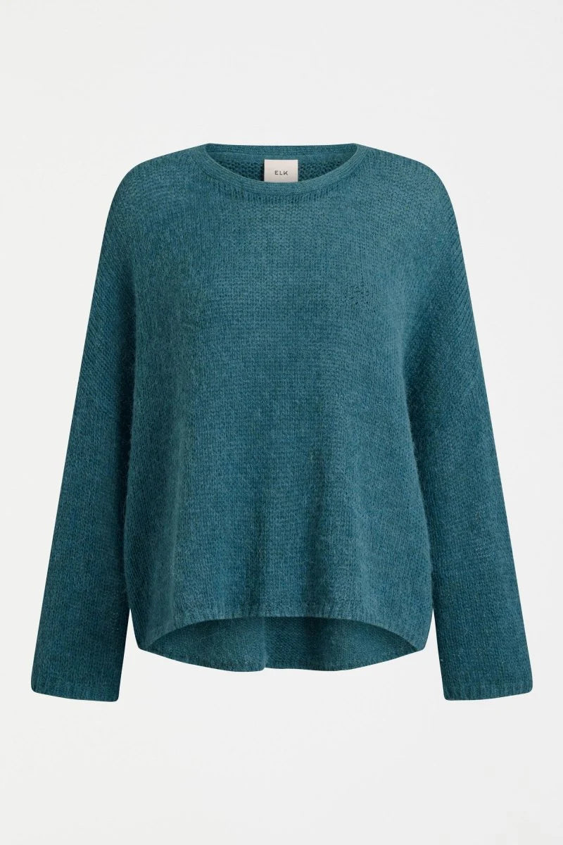 An ELK favourite, best-selling sweater

The Agna Sweater is a classic, best selling ELK style and a firm favourite of our team and customers. Appreciated for its laid back aesthetic and year-round wearability, this relaxed-oversized, boxy fit sweater features an exaggerated dropped shoulder and a fluted wide sleeve. Draping casually across the body, this sweater is crafted from a soft, lightweight alpaca, wool and recycled nylon yarn.