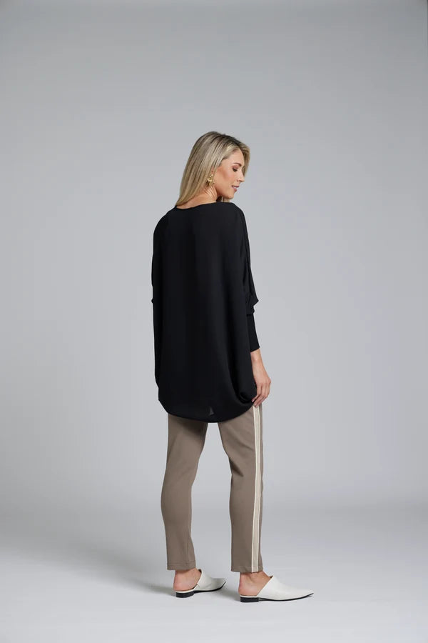 Lilly Piped Pant - sand
