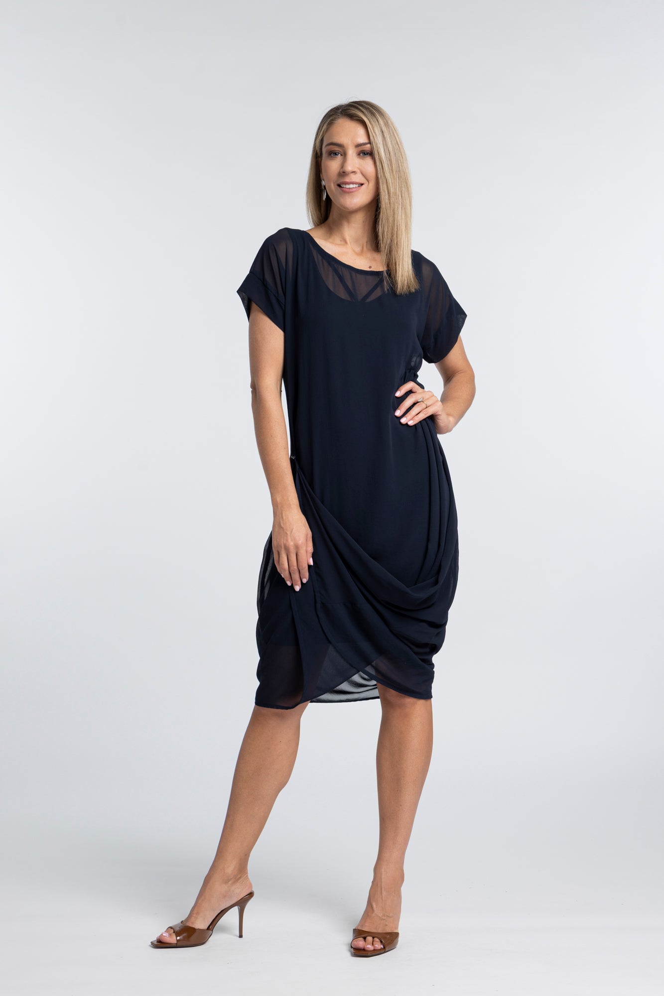 NES Flow Dress | Chiffon Dress | by N-E-S