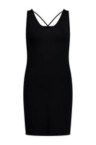 The NES Lattice Black Slip – a reversible stretch slip with full coverage and lattice straps. Perfect for layering. NZ made.