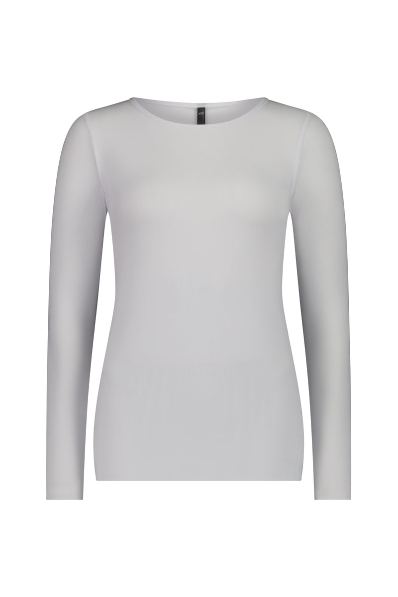 The NES Soul Top – a soft nylon mesh long sleeve base layer with a streamlined fit. Perfect for layering under dresses, shirts and knitwear. NZ made.