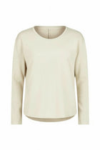 The NES Reya Top by N-E-S – a soft 100% merino long sleeve top with scoop neck, curved hem and bias cut sleeves. A winter essential. NZ made.