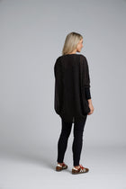 The NES Virtue Tunic by N-E-S – a floaty, relaxed tunic with a scoop neck, curved hem and effortless drape. Perfect layered over a Lattice Singlet. NZ made.
