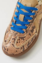 ASFVLT | ELITE CLASSIC SNEAKERS | BEIGE SNAKE/BLUE