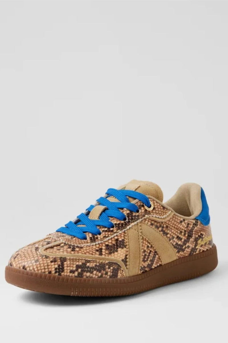 ASFVLT | ELITE CLASSIC SNEAKERS | BEIGE SNAKE/BLUE