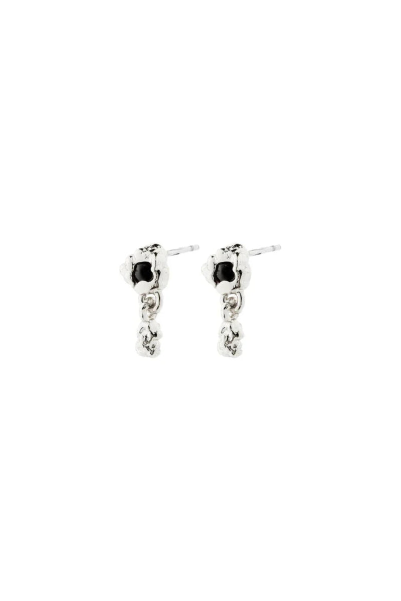 PILGRIM | RYPER EARRINGS | SILVER/AGATE