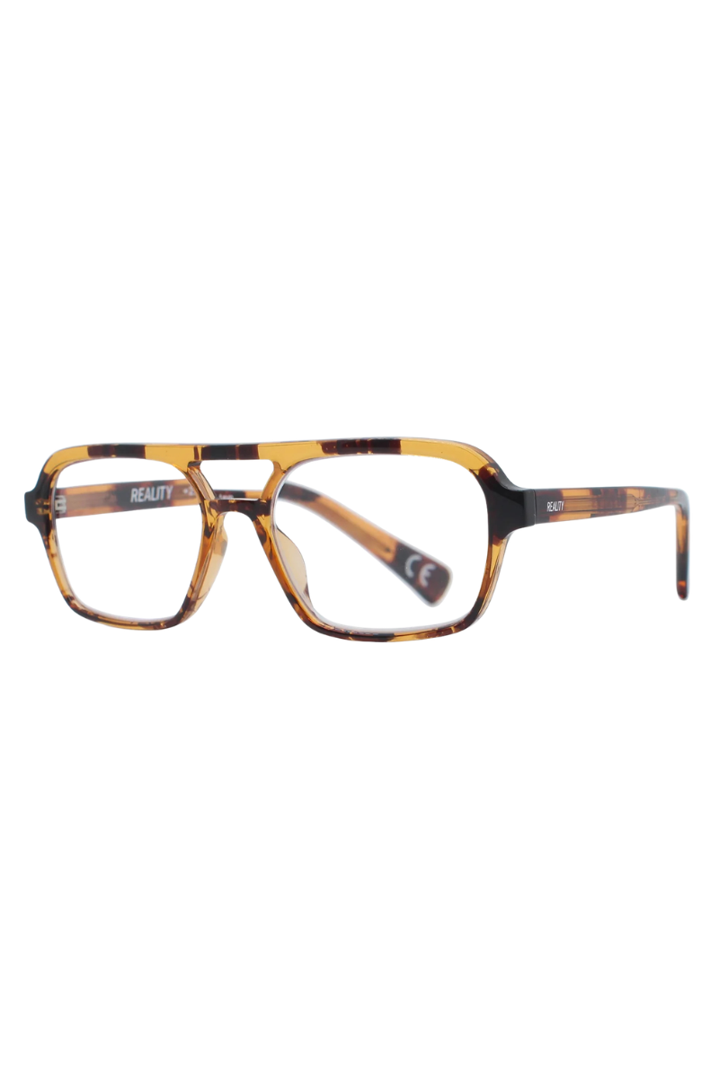 REALITY EYEWEAR
Crafted from recycled materials, the Tomorrowland Reader combines the iconic aviator shape with reading functionality. Sleek, festival-inspired, and sustainably made, it’s perfect for bringing a touch of Tomorrowland energy to everyday reading.