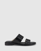 CHAOS &amp; HARMONY | WAVE SLIDE

The WAVE SLIDE in Black Snake features a subtle embossed texture that adds interest to its minimalist form. Designed as a go-to flat leather slide, it’s ideal for everyday wear — clean, easy, and comfortable from the ground up.

Black snake embossed leather slide
Soft leather lined
Black stack heel / black rubber outsole
20mm / 0.78 inch heel
Standard fit
We recommend a good leather/suede protectant to protect your shoes
Made in Dongguan, China