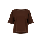 The NES Jasmine Top – a relaxed linen-cotton top with contrast stitching and boxy fit. Breathable, versatile and NZ made.