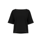 The NES Jasmine Top – a relaxed linen-cotton top with contrast stitching and boxy fit. Breathable, versatile and NZ made.