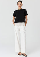 POL CLOTHING
MIREL T-SHIRT
Featuring a cotton jersey overlayer and a striped shirting underlayer, the Mirel Multimedia T-shirt is the best of both worlds - giving you a layered look with minimal effort.
available in black and choc