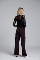 The NES Double Piped Gin Pants by N-E-S – a timeless straight-leg pant with flat front, elastic back and refined piping. Breathable, polished and NZ made.