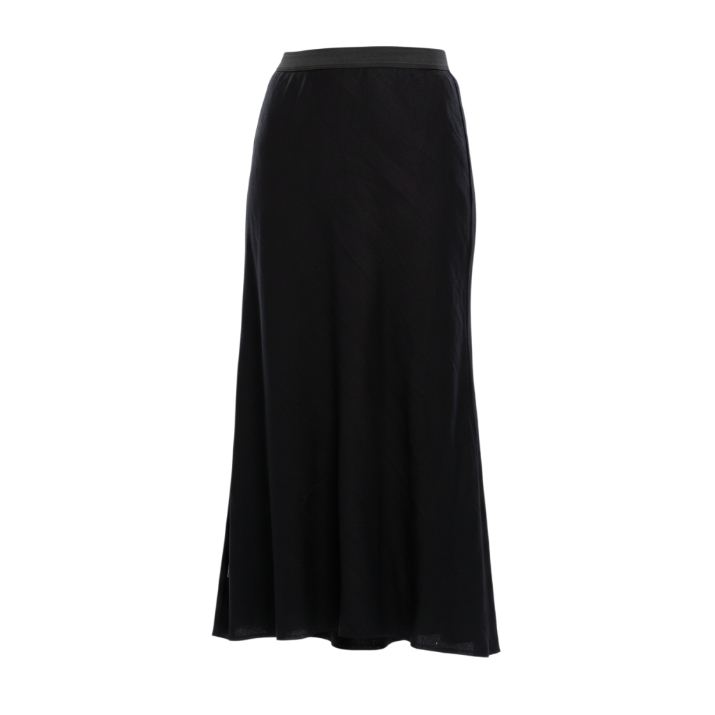The NES Linen Muse Skirt – a bias cut linen blend skirt with elastic waist and modern hemline. Lightweight, flattering and NZ made.