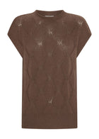 POL CLOTHING
The Rosin Cable Knit is an elevated knit top made in a cotton/linen blend perfect for Spring.
-Round neckline with rolled edge.
-Extended shoulder creates a cap sleeve effect.
-Diamond shape stitch with pointelle detains throughout.
-Relaxed fit.
-Ribbed hem.
-Longerline silhouette with side splits for easy tucking.
available in choc and white