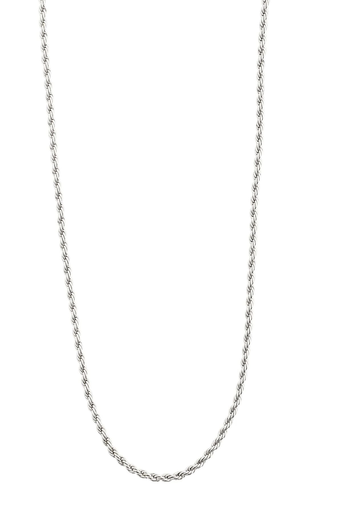 PILGRIM | PAM NECKLACE

Twist up your style! The silver-plated PAM necklace from Pilgrim’s Classic collection brings a fresh spin with its cordel chain design. This twisted chain serves up a timeless, classy vibe—think of it as the ultimate staple for your jewellery line-up. Wear it solo for that clean, effortless statement or layer it with other chains to nail the stacked look.&nbsp;