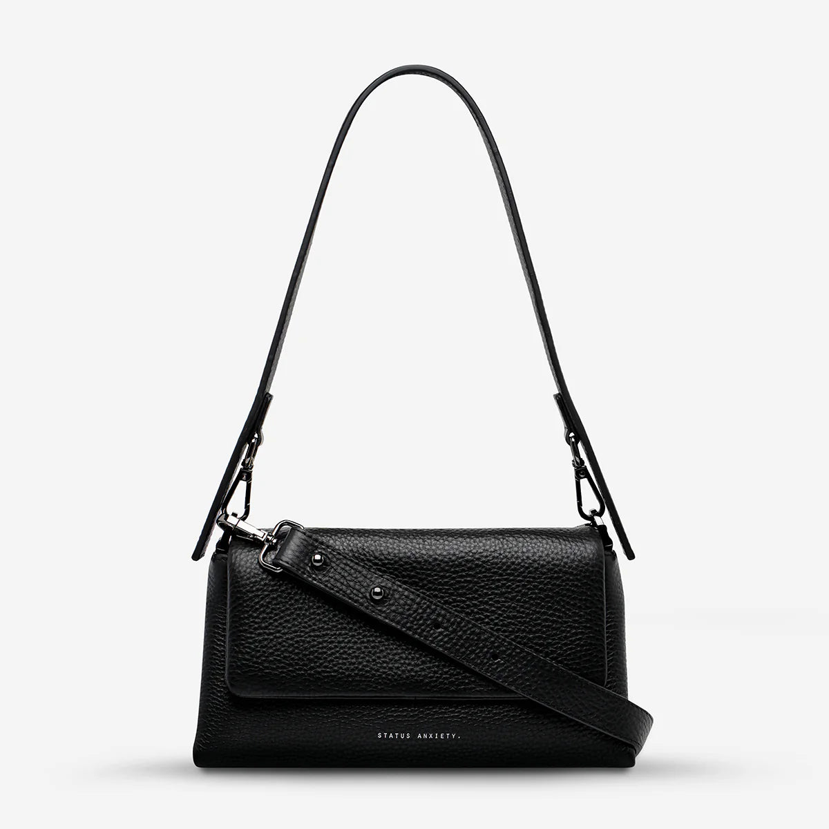 We don't take calling this bag Zenith lightly. As the new high point of your bag collection, 'Zenith' comes with a longer strap for use as a relaxed crossbody, or swap in the shorter strap to transform her into a dressier shoulder bag. On the back of the bag there's a slider pocket for easy phone storage/access, and on the front, a fancy magnet close flap that'll have you opening and closing her just for the hell of it.