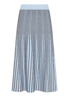 POL Clothing :The Evlyn Knit Skirt is the latest version of a favourite style for us, featuring a midi length full silhouette in breathable linen/cotton.
-Ribbed elastic waist - pull on style.
-Slim fit over the hips, before flaring into a full skirt silhouette.
-Style back with the Evlyn Knit Top.
-55% Linen / 45% Cotton.